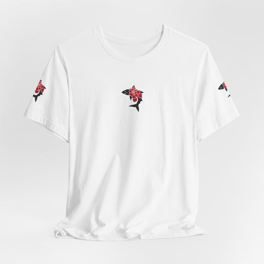 Saku Same - Skull & Rose Japanese Gothic Graphic T-Shirt