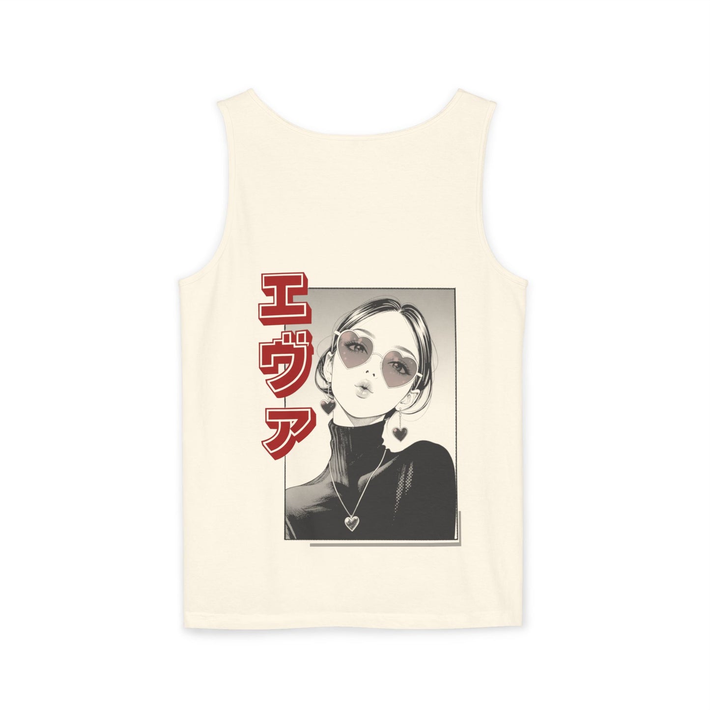 Saku Same - Eva - Anime Girl Graphic Tank — 'エヴァ' Retro Manga Portrait