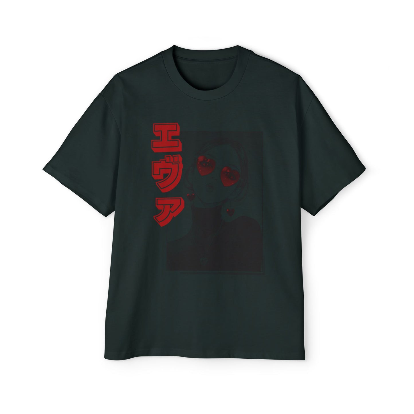 Saku Same "EVA" Japanese Text Oversized T-Shirt