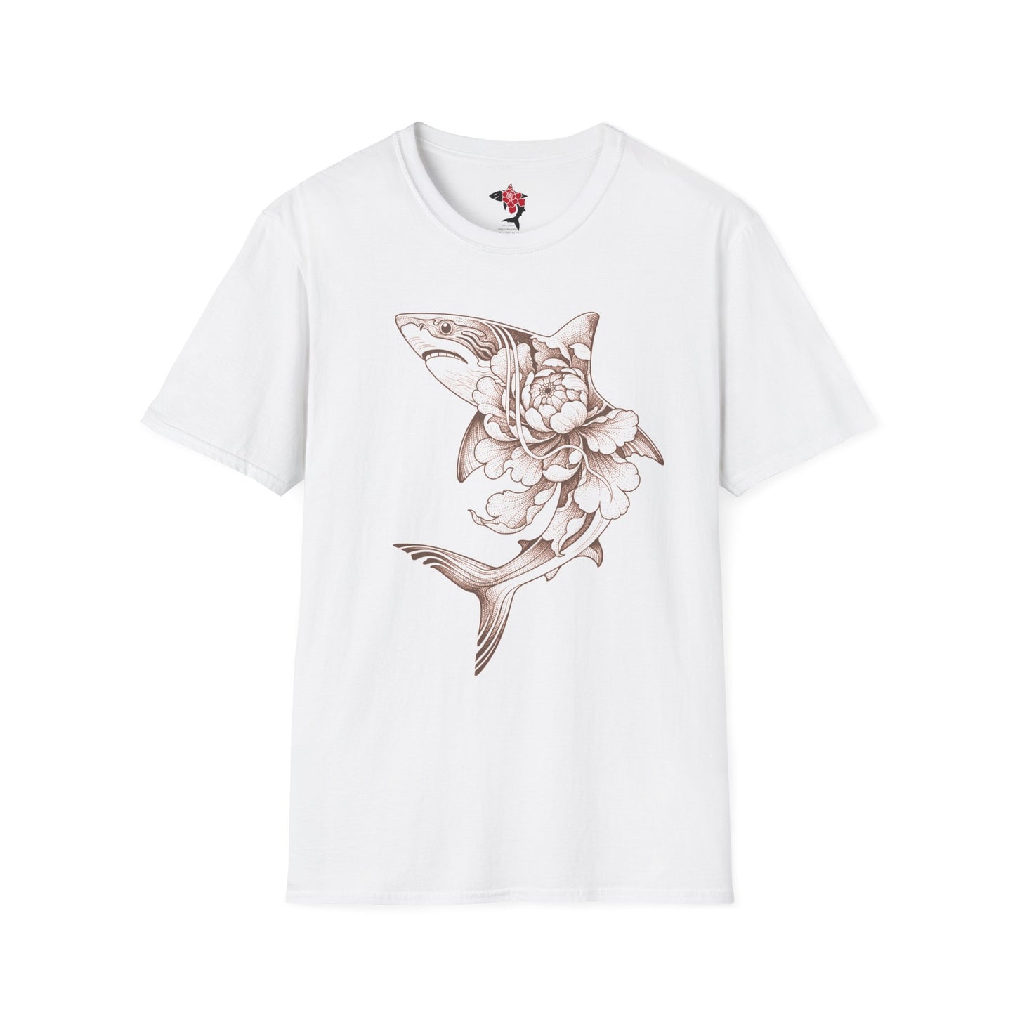Saku Same - Blooming Shark Graphic T-Shirt