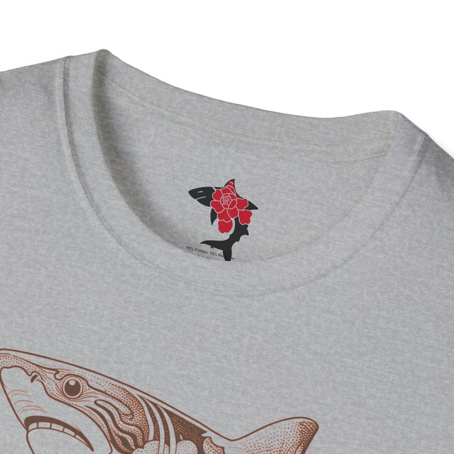 Saku Same - Blooming Shark Graphic T-Shirt