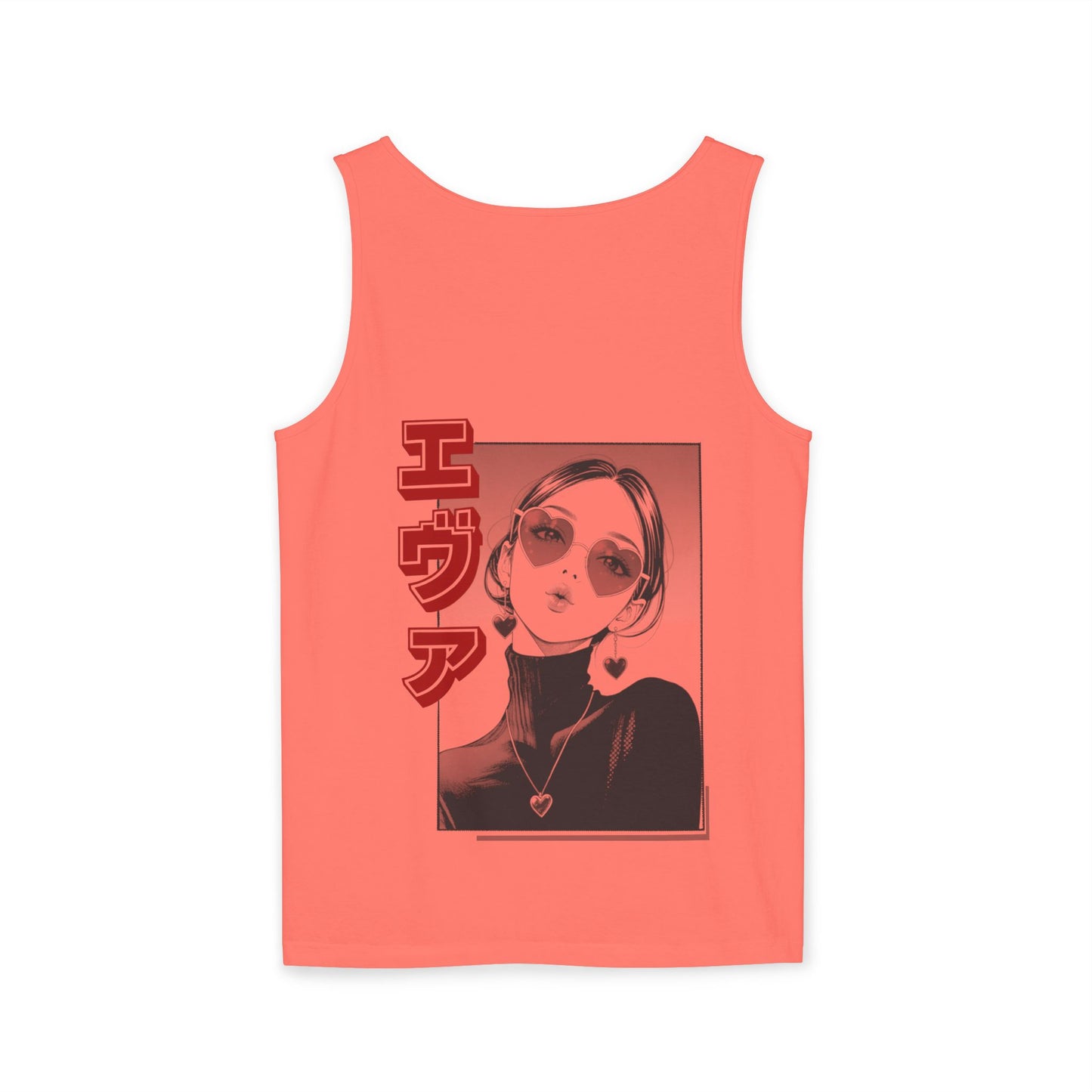 Saku Same - Eva - Anime Girl Graphic Tank — 'エヴァ' Retro Manga Portrait