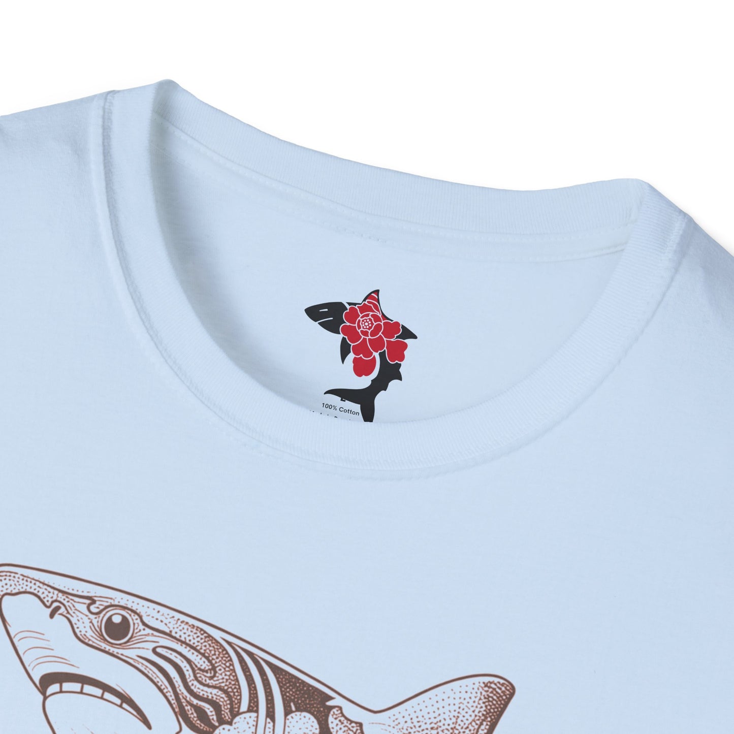 Saku Same - Blooming Shark Graphic T-Shirt