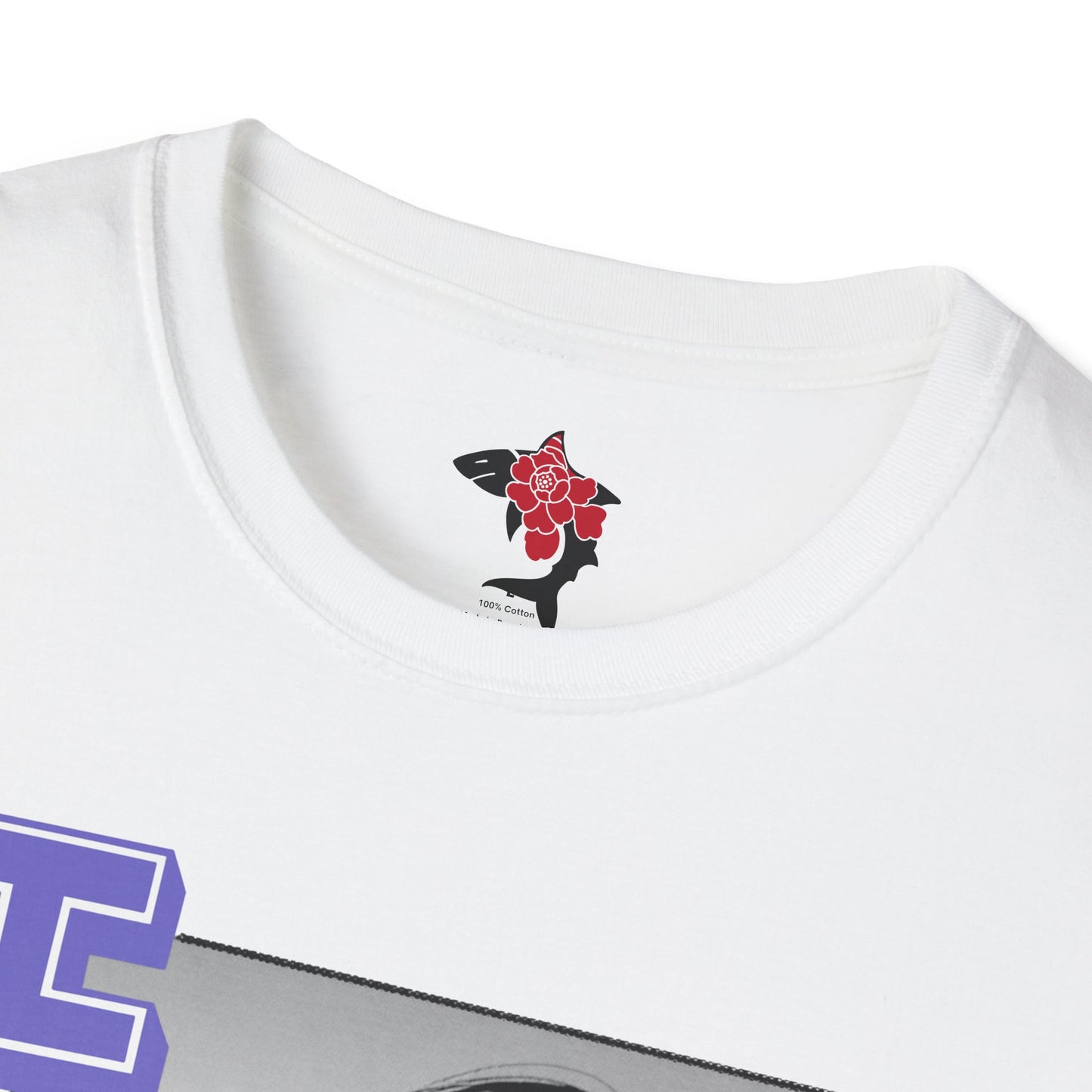 Saku Same - Eva - Anime Girl Graphic Tee with Japanese Text - Eva - 'エヴァ' Portrait T-Shirt