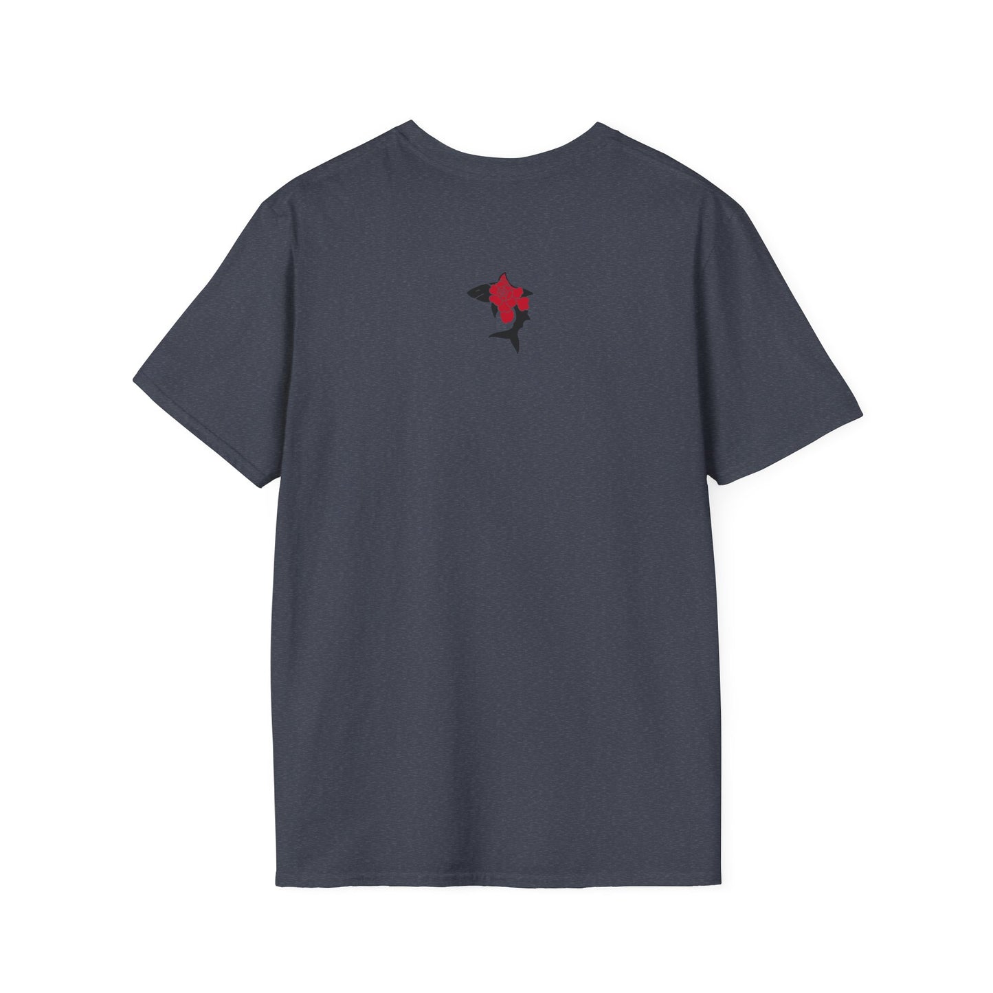 Saku Same - Floral Shark T-Shirt — Botanical Koi Shark Graphic Tee