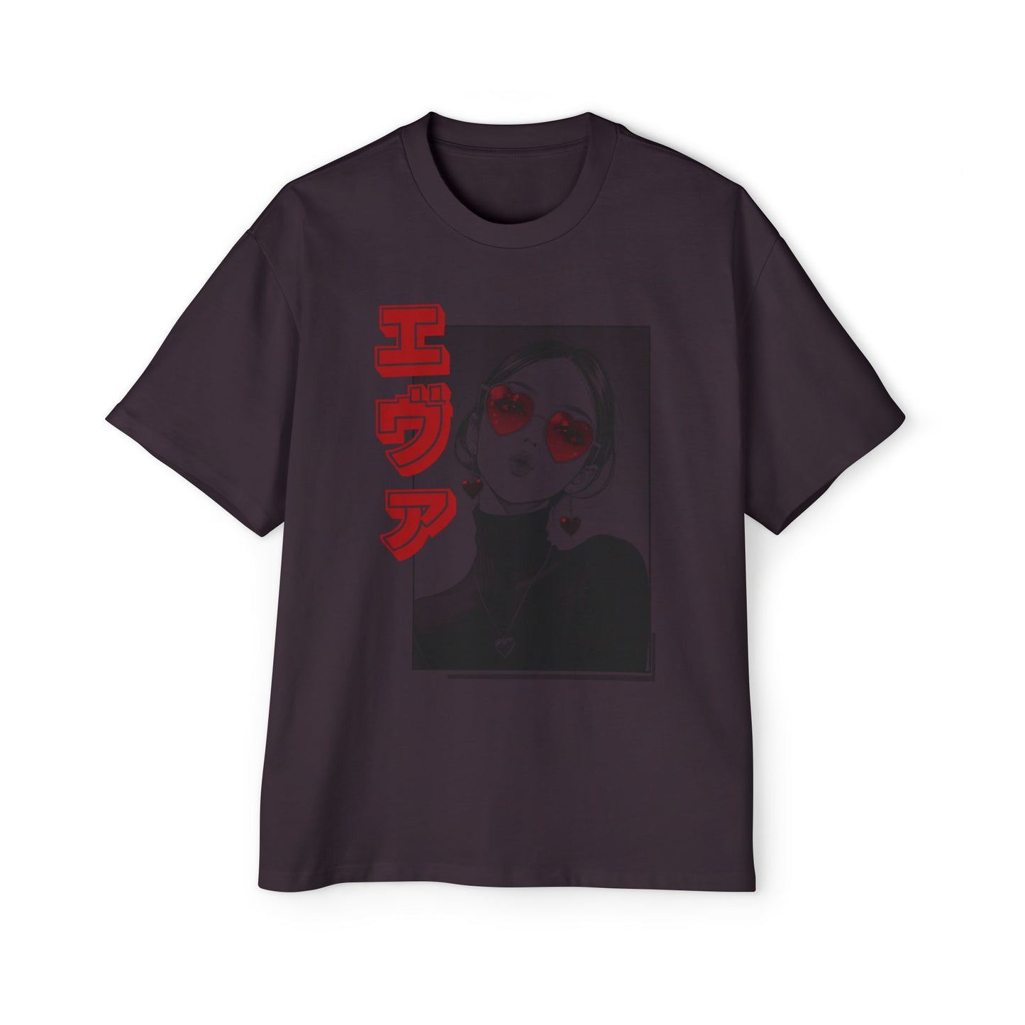 Saku Same "EVA" Japanese Text Oversized T-Shirt