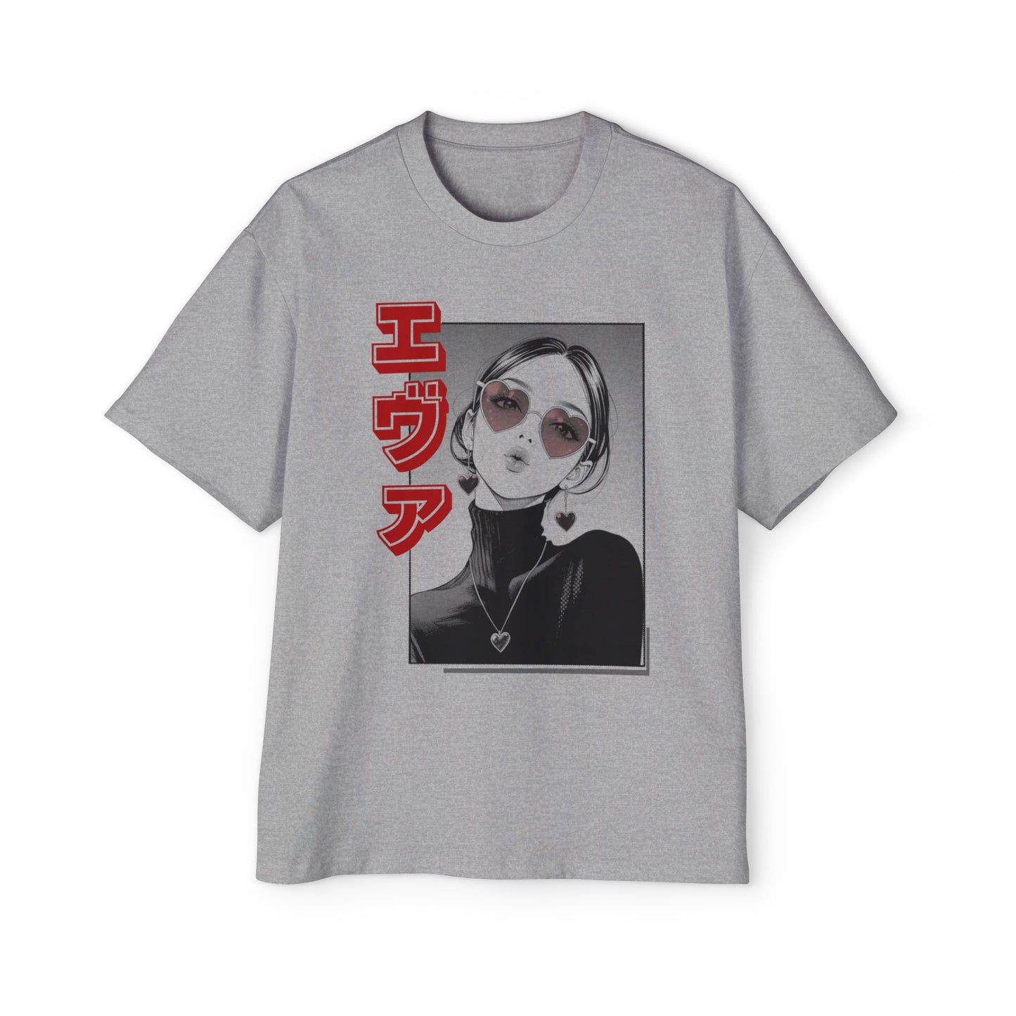 Saku Same "EVA" Japanese Text Oversized T-Shirt
