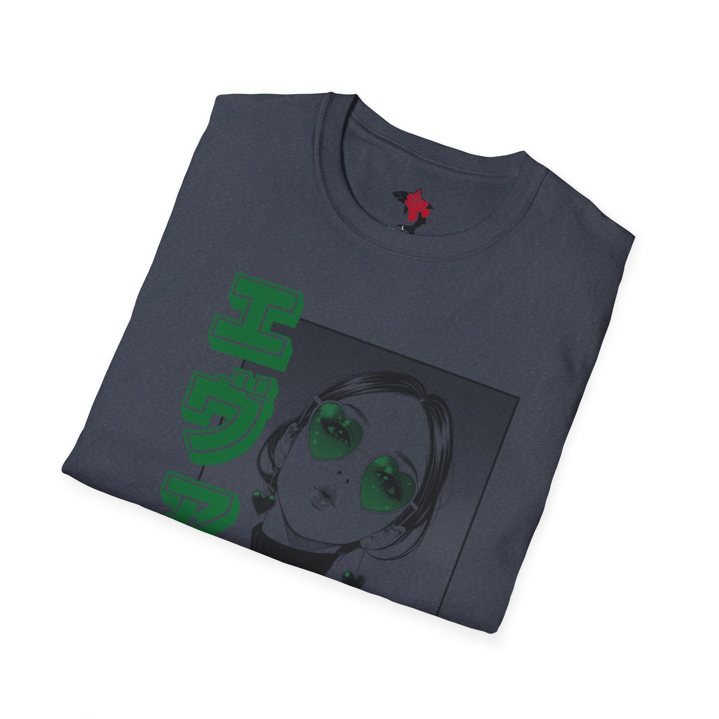 Saku Same - Eva - Anime Girl Graphic Tee with Japanese Text — 'Eva' Retro Aesthetic T-Shirt