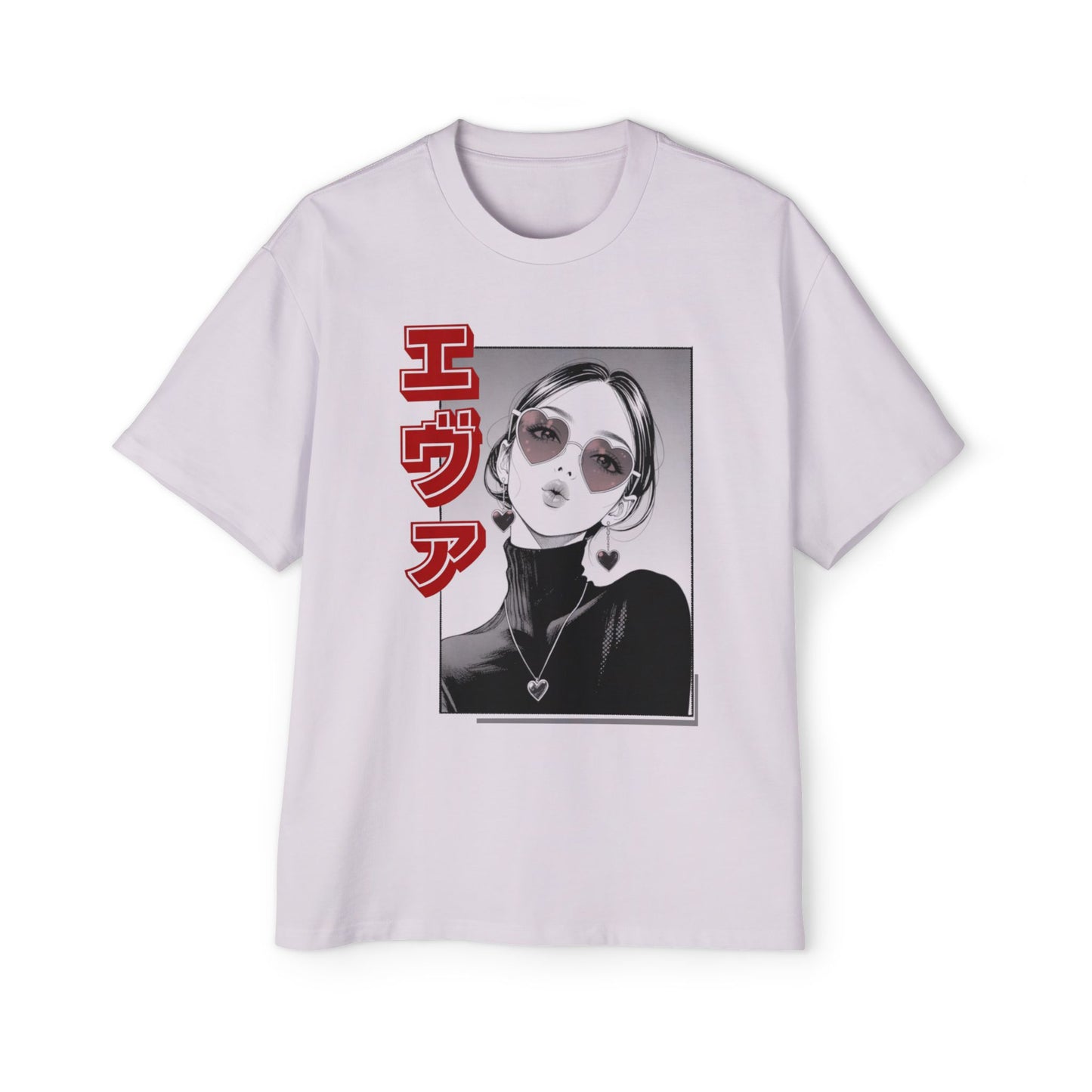 Saku Same "EVA" Japanese Text Oversized T-Shirt
