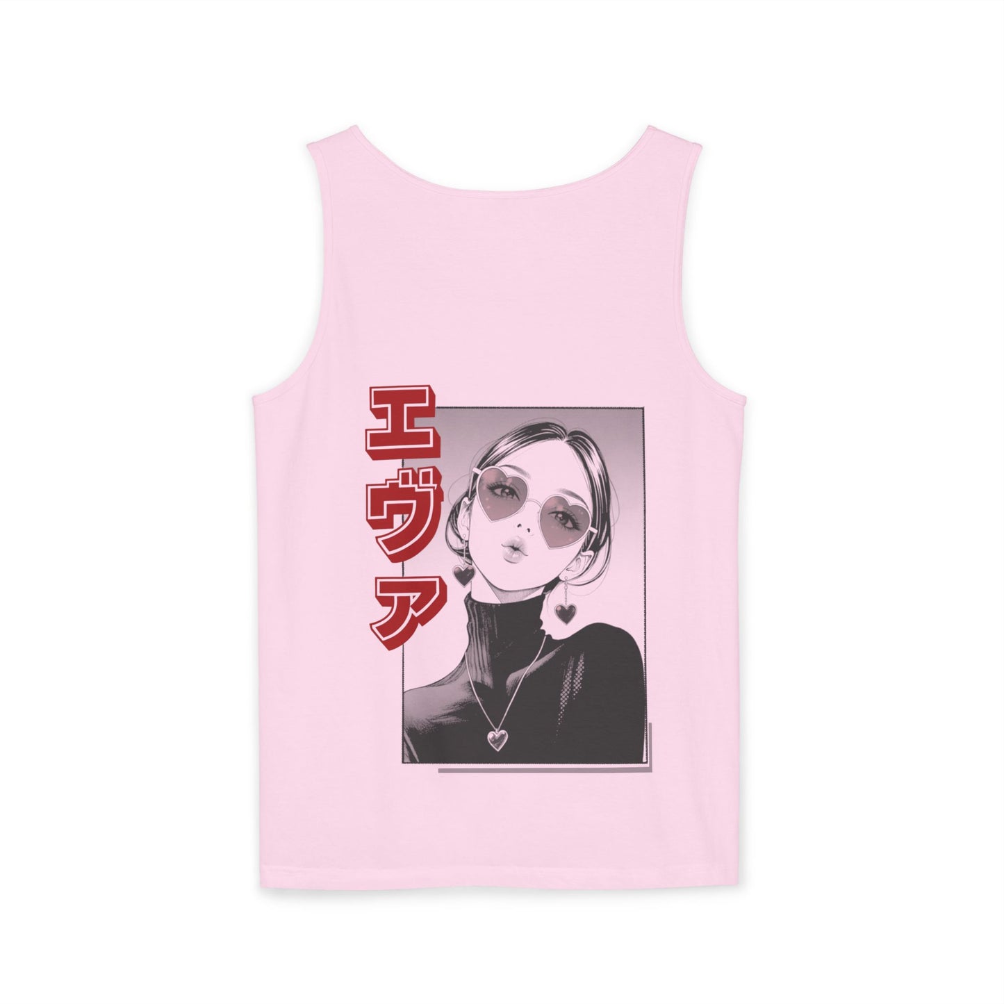 Saku Same - Eva - Anime Girl Graphic Tank — 'エヴァ' Retro Manga Portrait