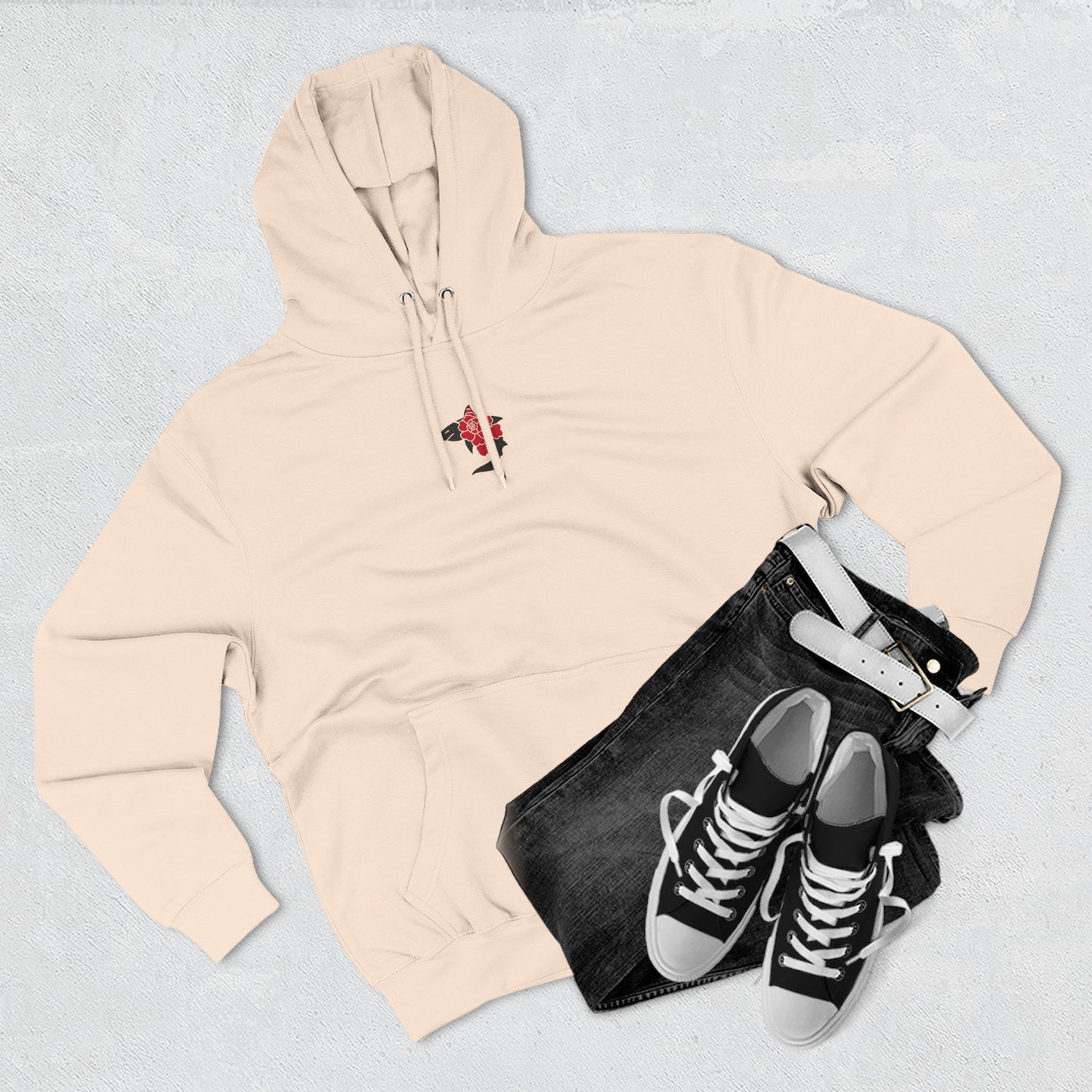Saku Same - Eva - Anime Girl Portrait Hoodie  "エヴァ" Graphic Fleece Hoodie