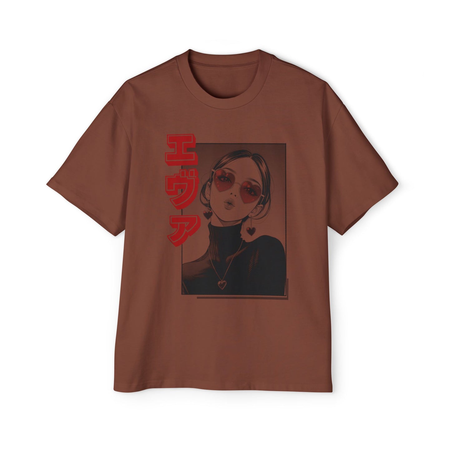 Saku Same "EVA" Japanese Text Oversized T-Shirt