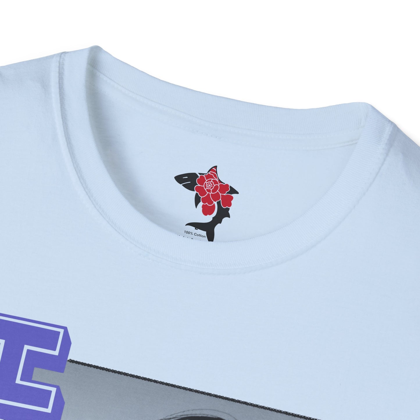 Saku Same - Eva - Anime Girl Graphic Tee with Japanese Text - Eva - 'エヴァ' Portrait T-Shirt
