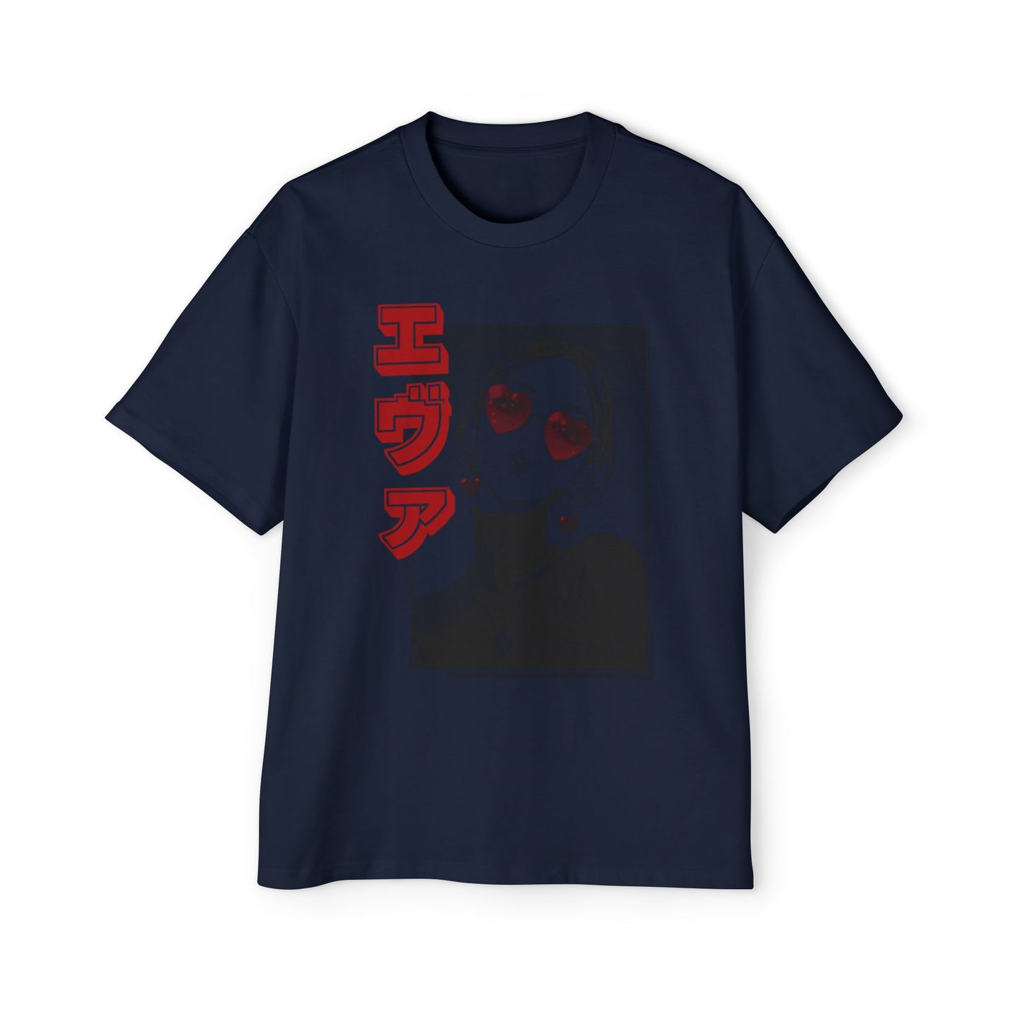 Saku Same "EVA" Japanese Text Oversized T-Shirt