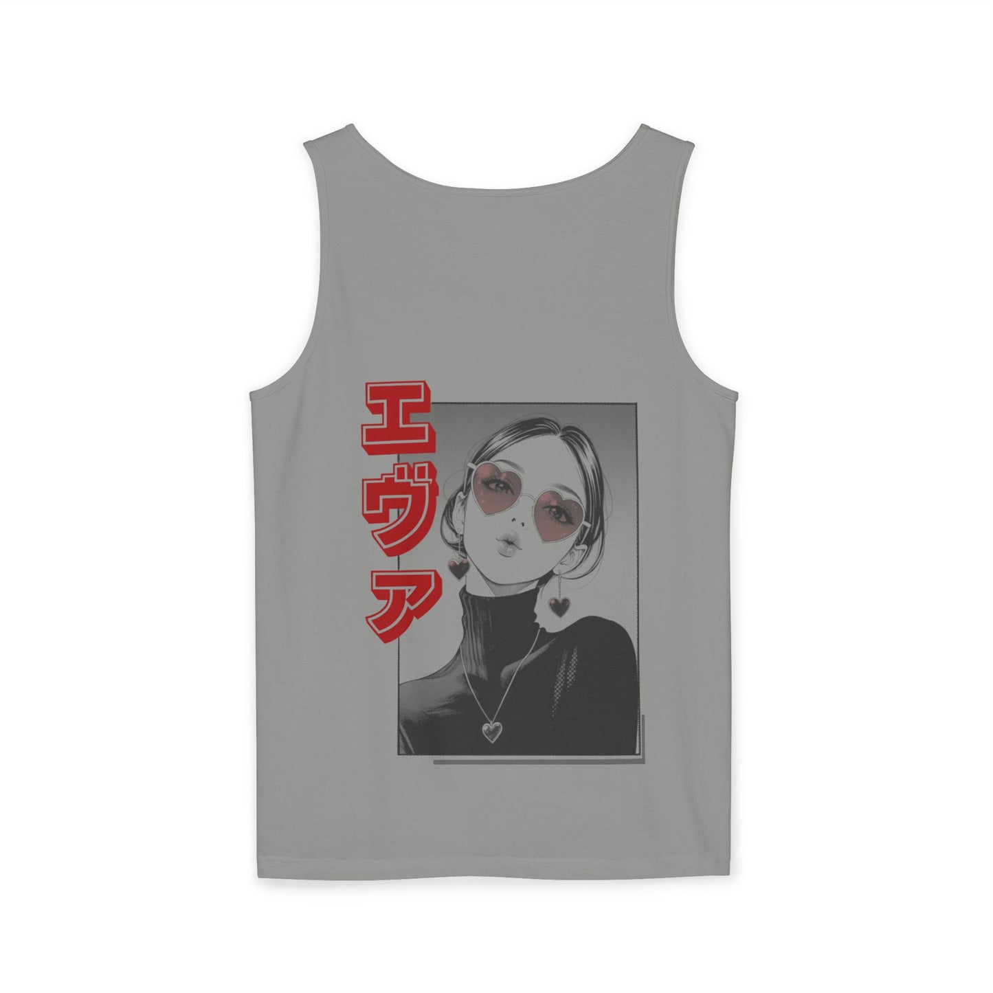 Saku Same - Eva - Anime Girl Graphic Tank — 'エヴァ' Retro Manga Portrait