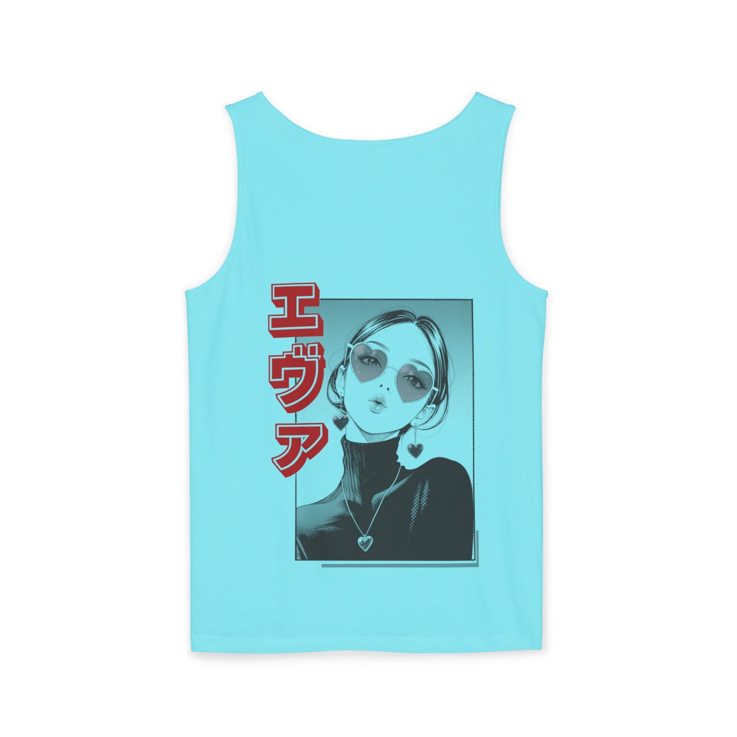Saku Same - Eva - Anime Girl Graphic Tank — 'エヴァ' Retro Manga Portrait