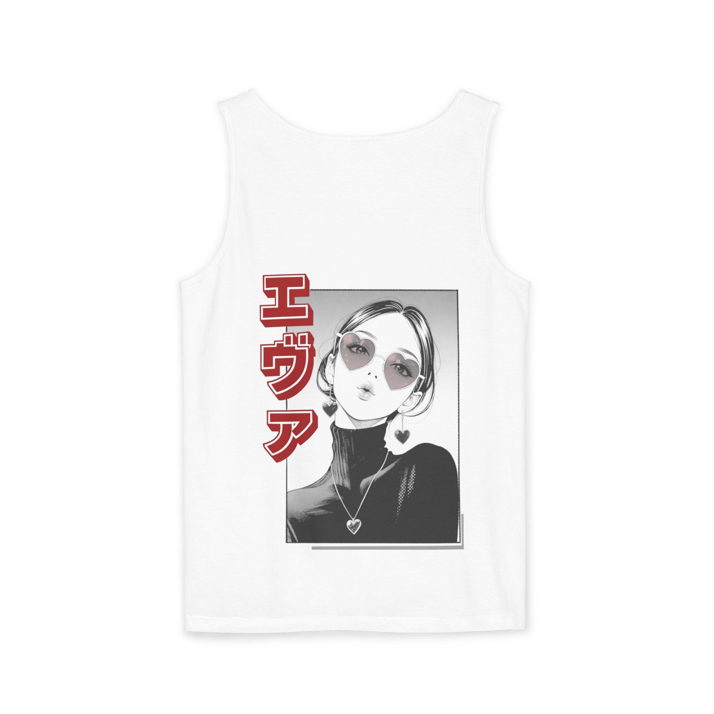 Saku Same - Eva - Anime Girl Graphic Tank — 'エヴァ' Retro Manga Portrait