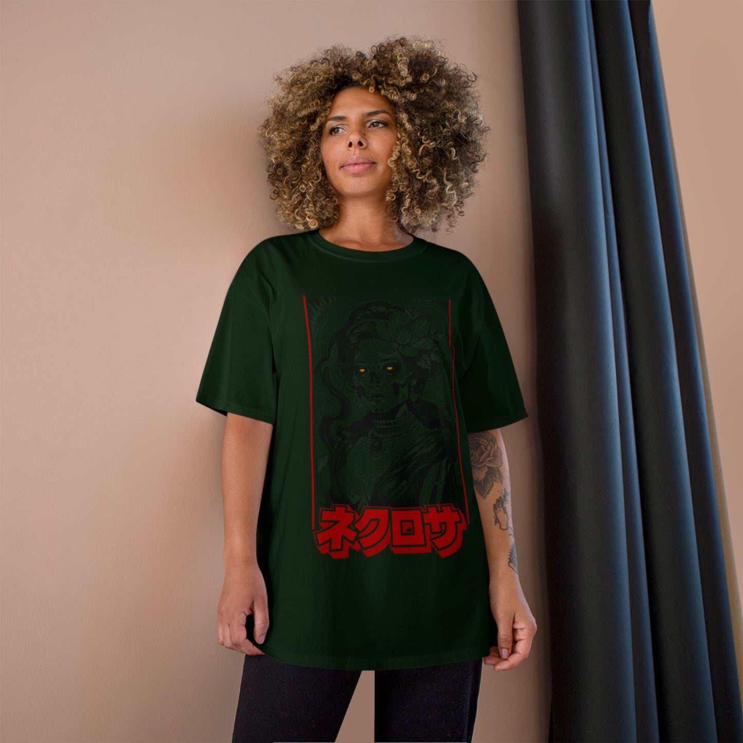 Saku Same Necrosa Japanese Gothic Graphic Tee