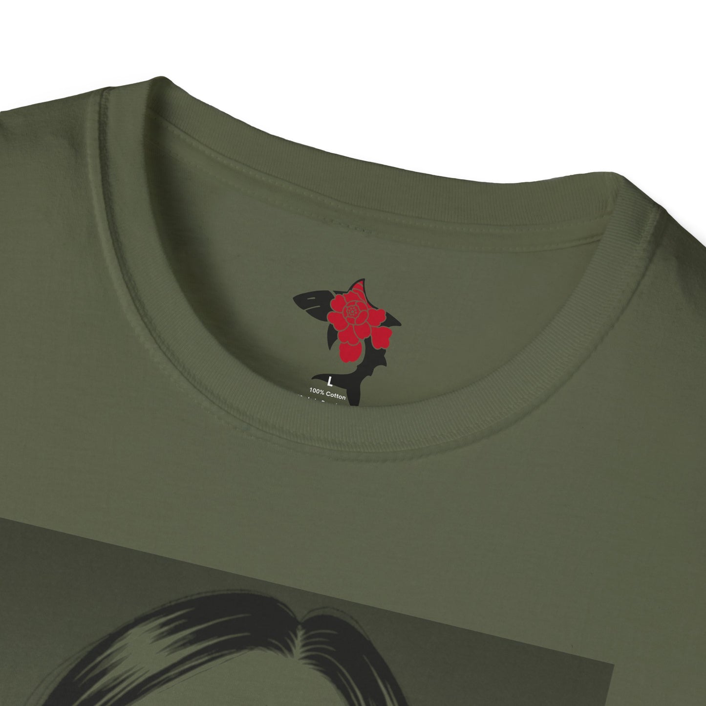 Saku Same - Eva - Anime Heart-Eyed Girl T-Shirt — Japanese Text Graphic Tee