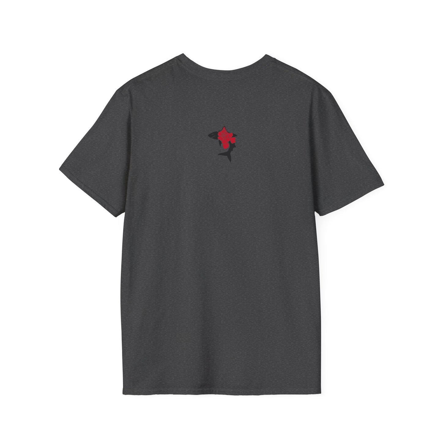 Saku Same - Blooming  Shark T-Shirt - Rose Tattoo Style Graphic Tee