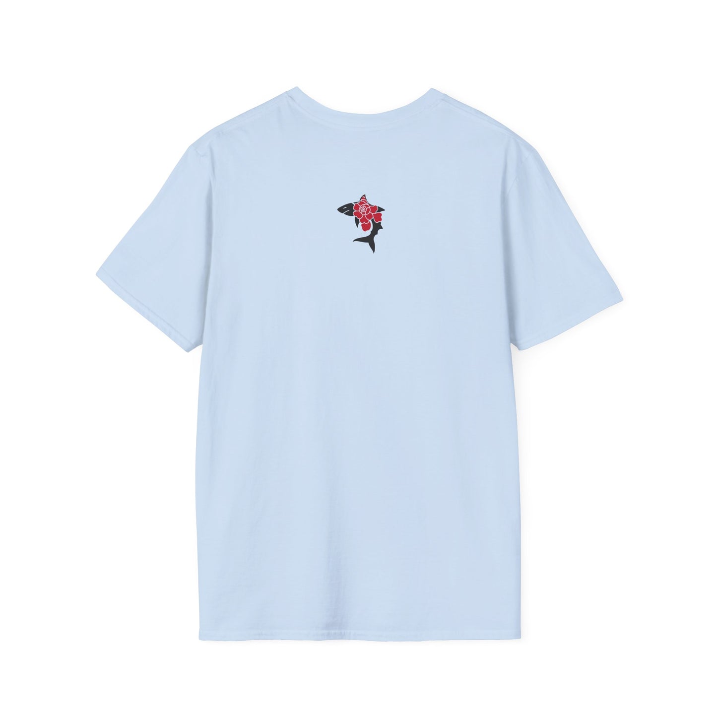 Saku Same - Blooming Shark Graphic T-Shirt - Pink Peony Shark Tee