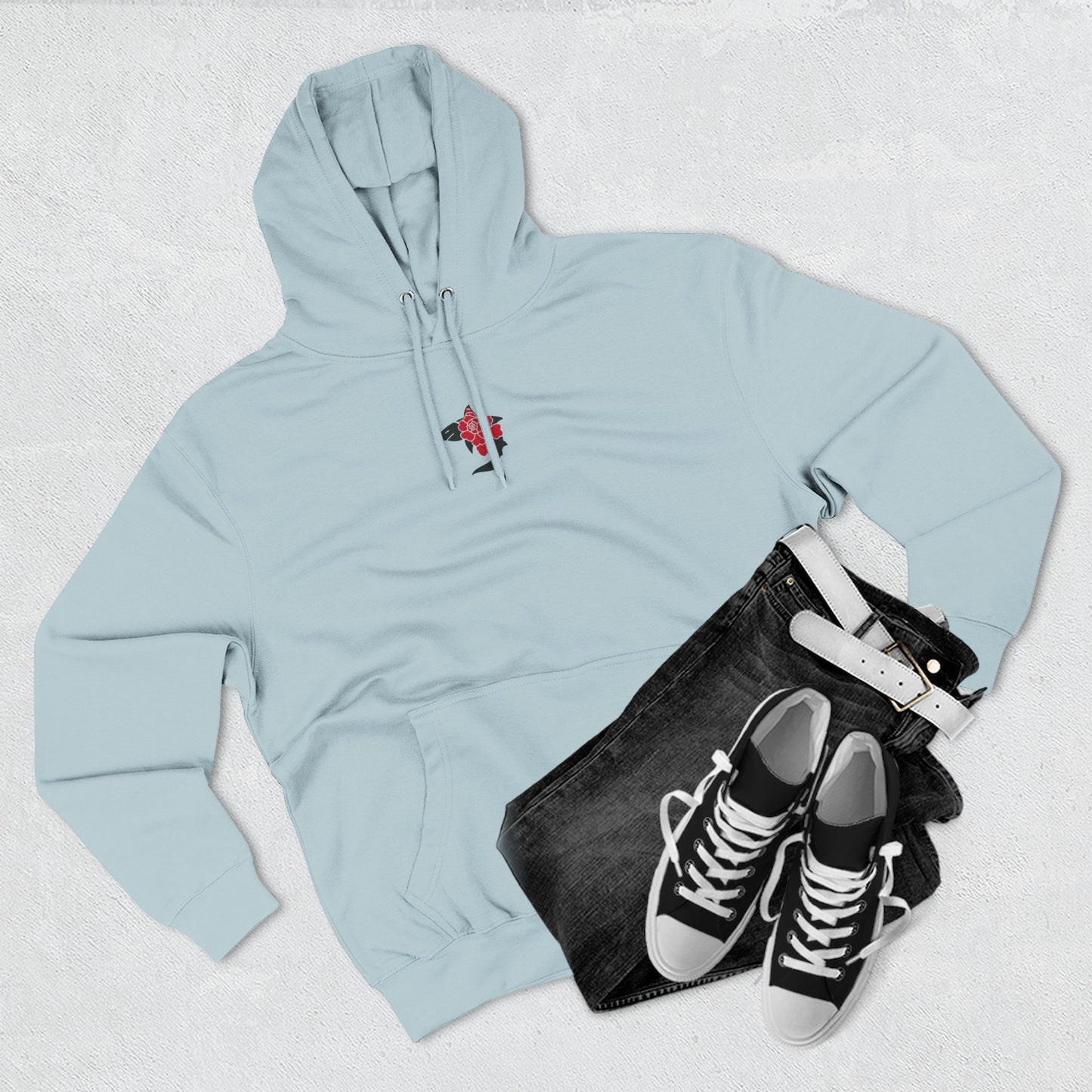 Saku Same - Eva - Anime Girl Portrait Hoodie  "エヴァ" Graphic Fleece Hoodie