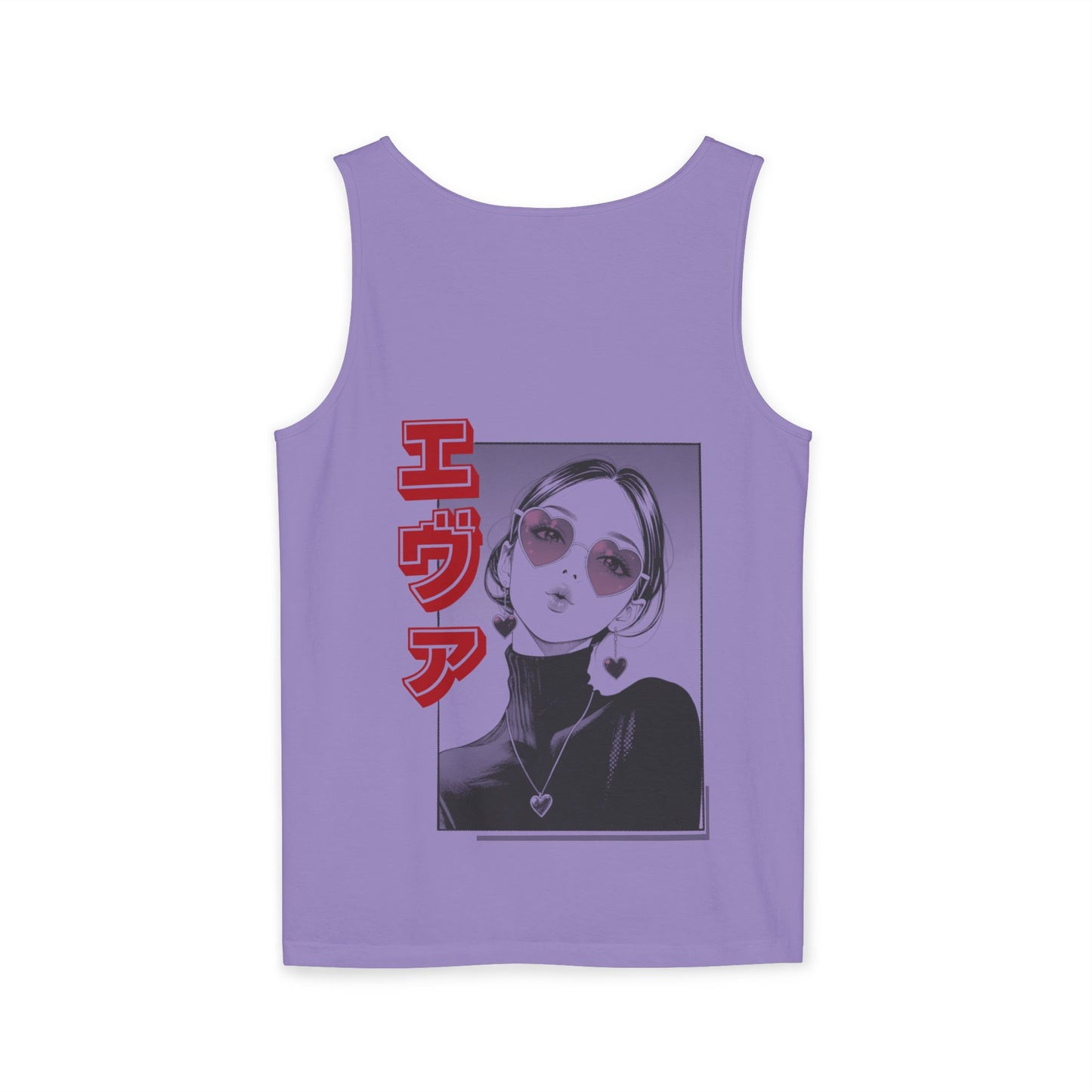 Saku Same - Eva - Anime Girl Graphic Tank — 'エヴァ' Retro Manga Portrait