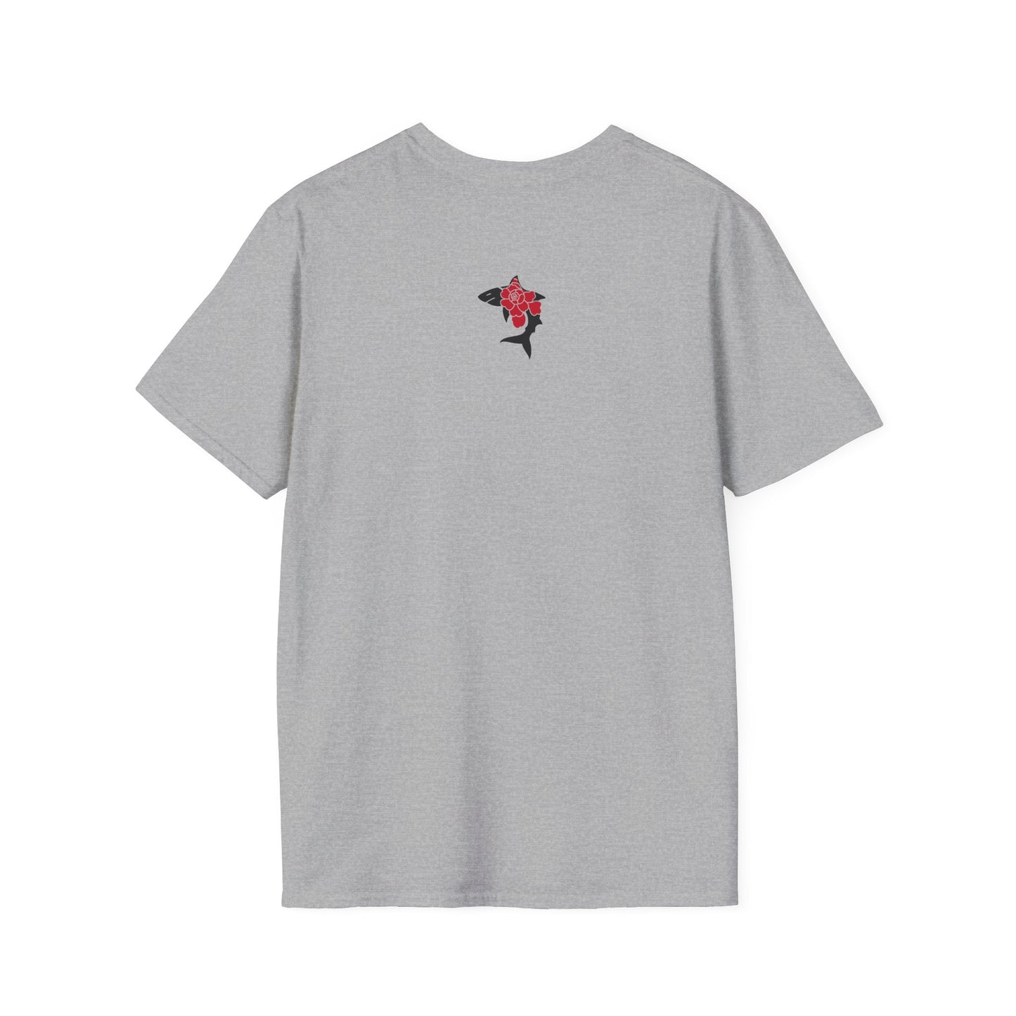 Saku Same - Blooming Shark Graphic T-Shirt - Pink Peony Shark Tee