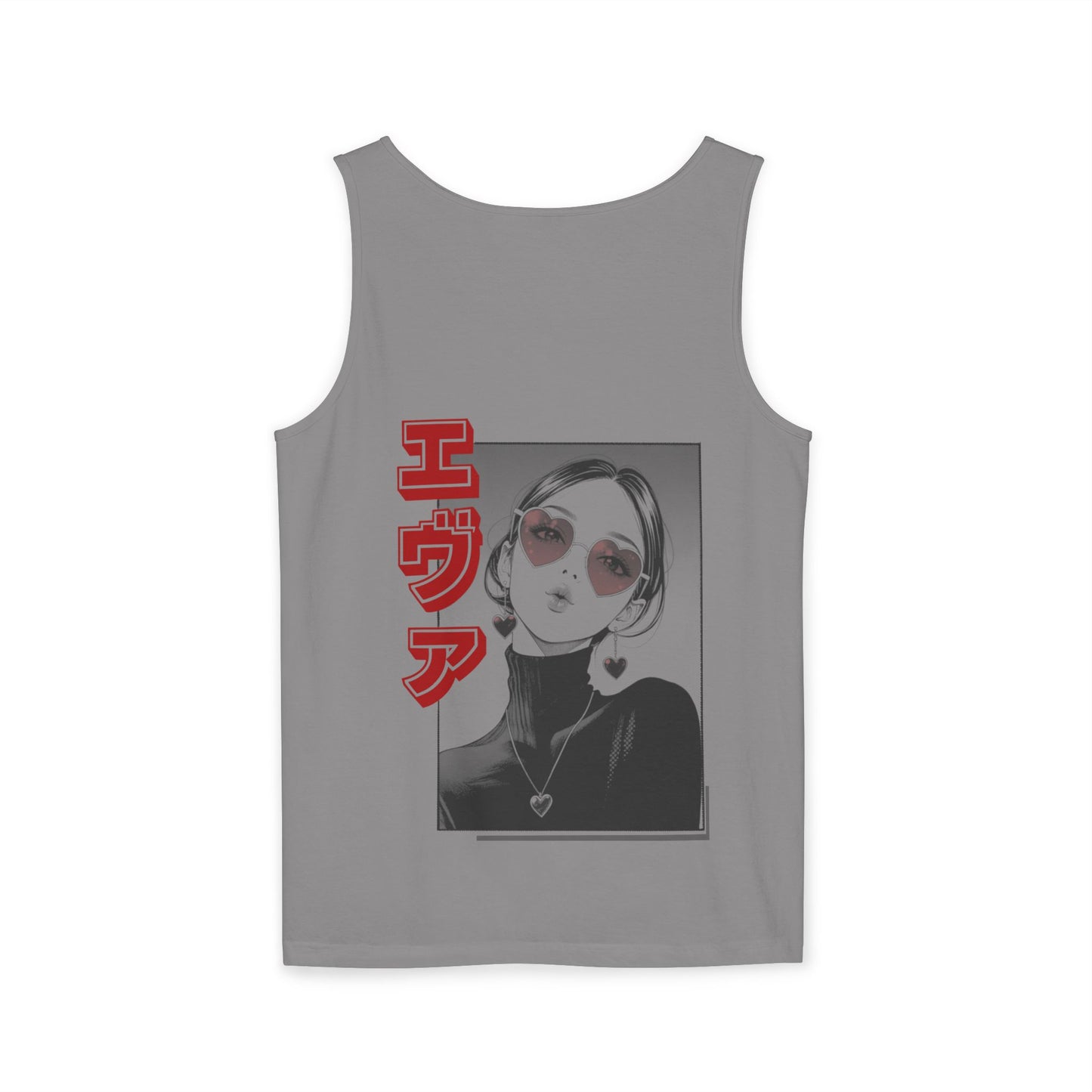 Saku Same - Eva - Anime Girl Graphic Tank — 'エヴァ' Retro Manga Portrait