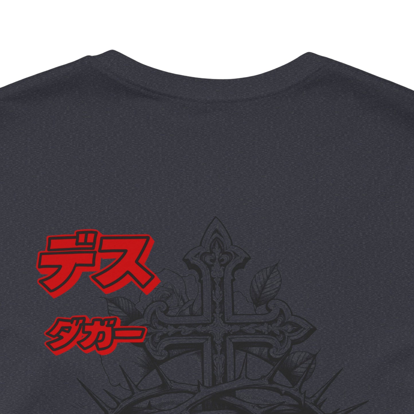 Saku Same - Skull & Rose Japanese Gothic Graphic T-Shirt