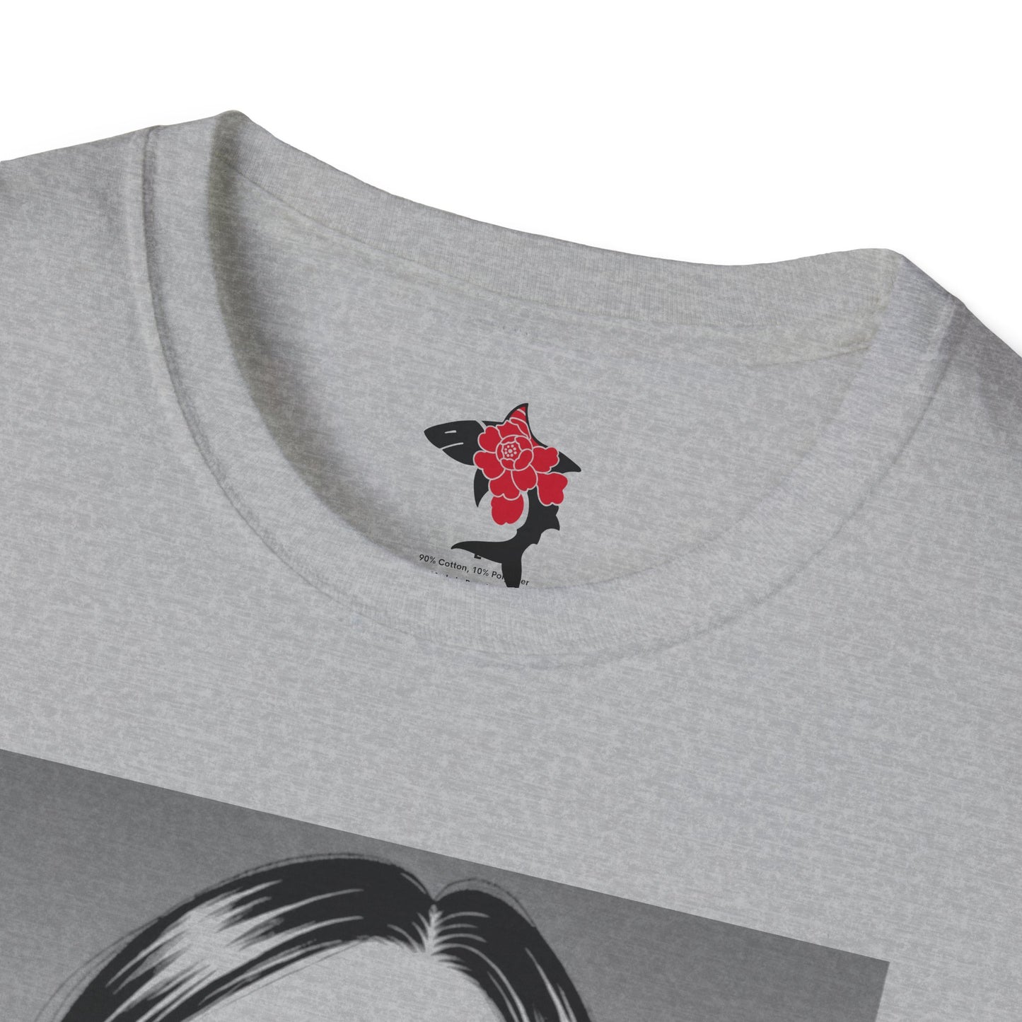 Saku Same - Eva - Anime Heart-Eyed Girl T-Shirt — Japanese Text Graphic Tee