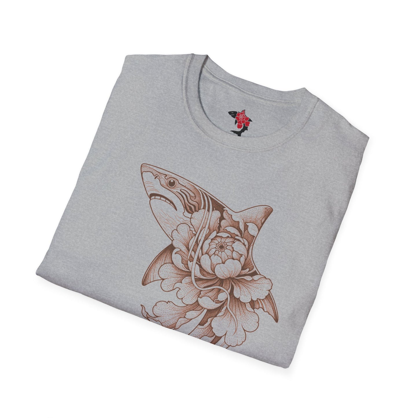 Saku Same - Blooming Shark Graphic T-Shirt