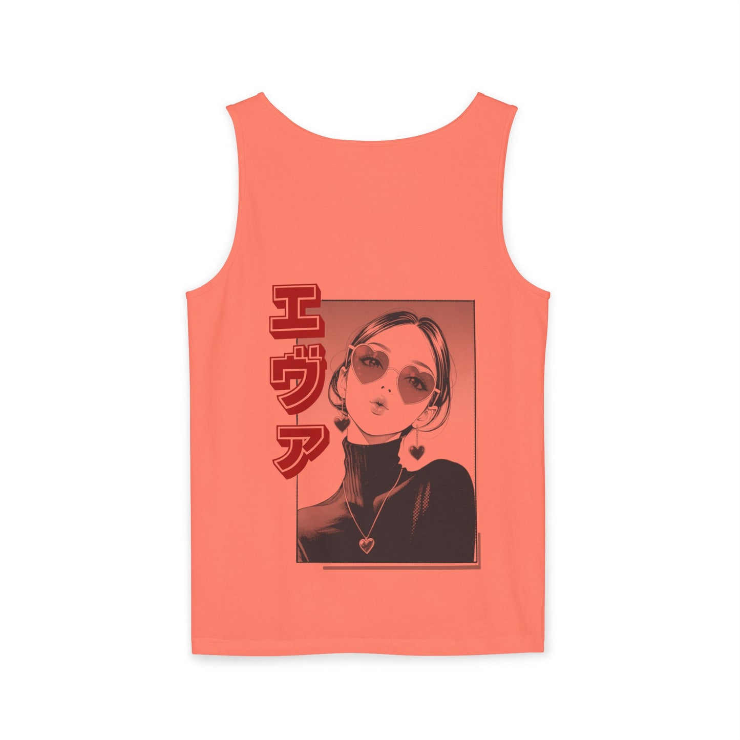Saku Same - Eva - Anime Girl Graphic Tank — 'エヴァ' Retro Manga Portrait
