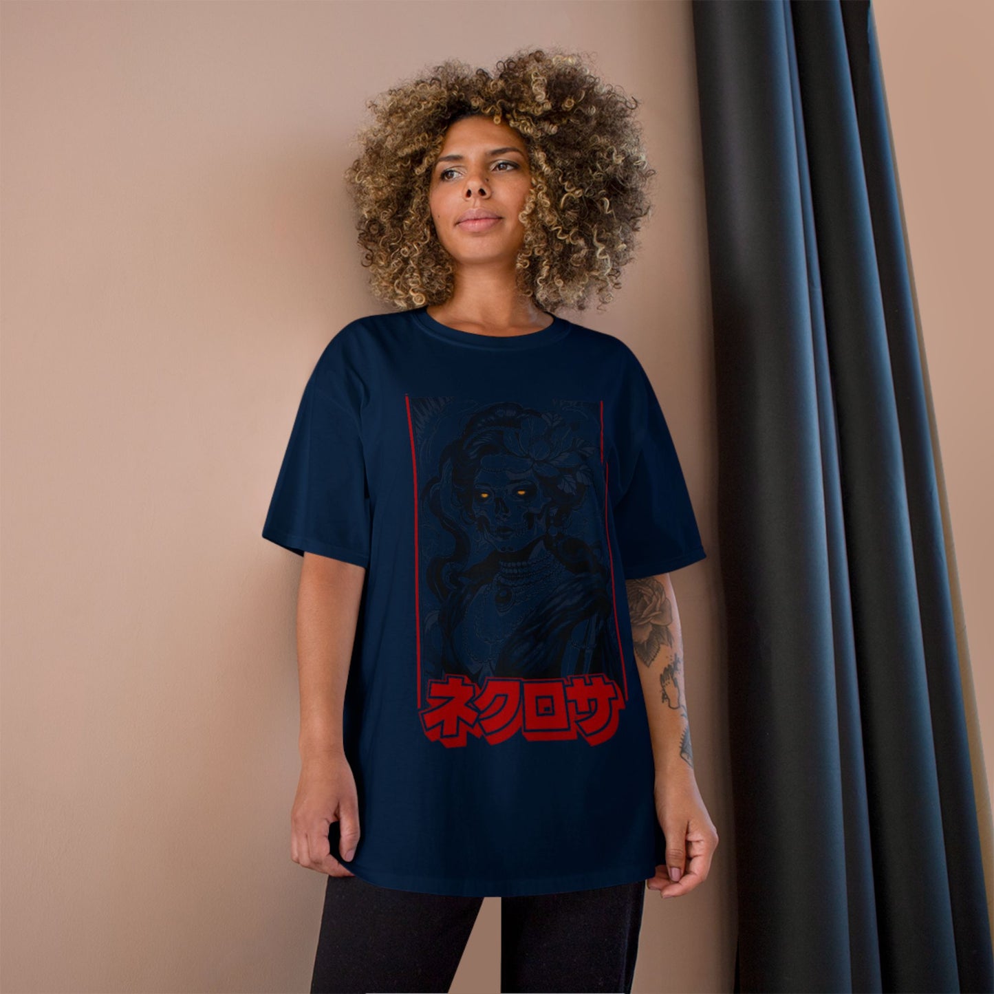 Saku Same Necrosa Japanese Gothic Graphic Tee