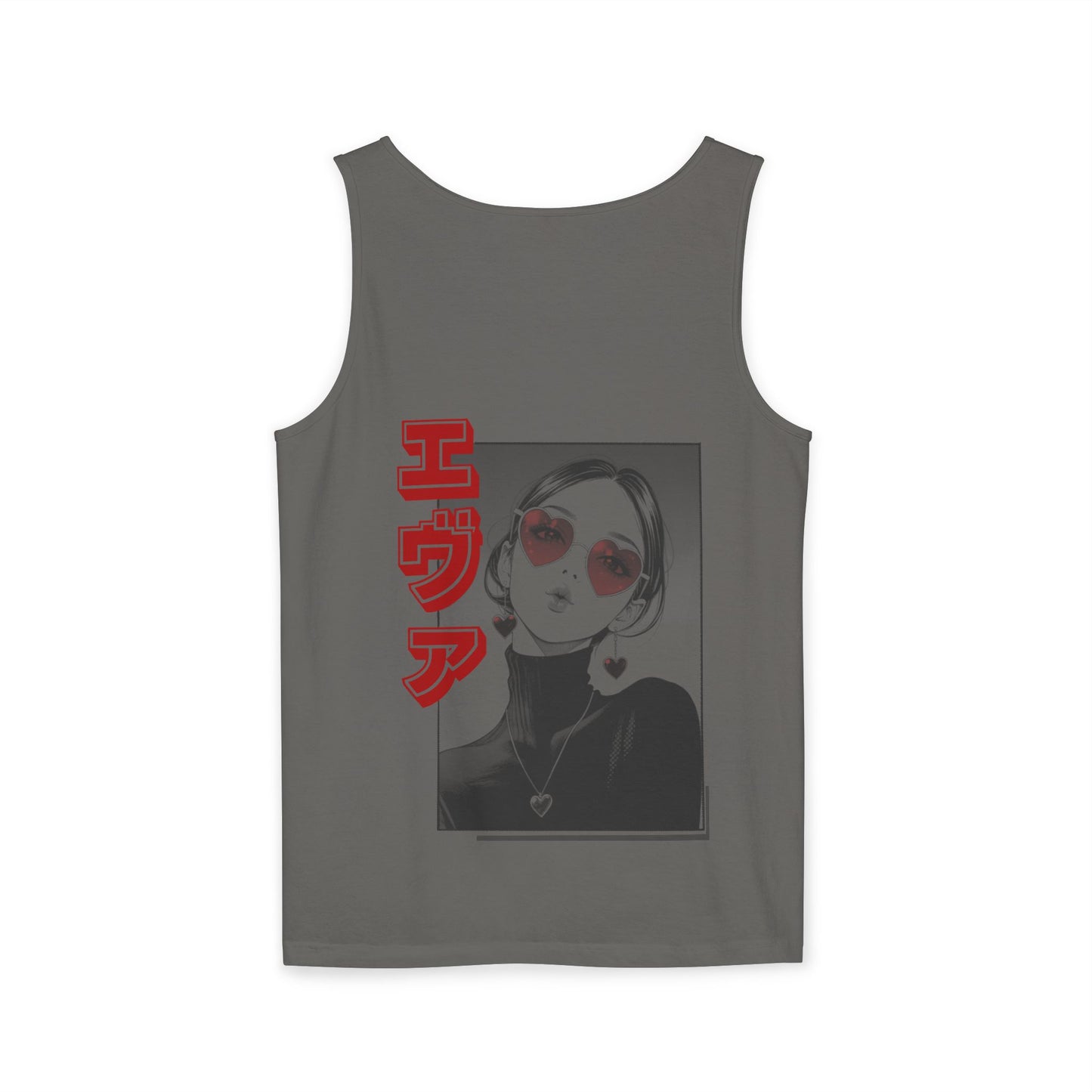 Saku Same - Eva - Anime Girl Graphic Tank — 'エヴァ' Retro Manga Portrait