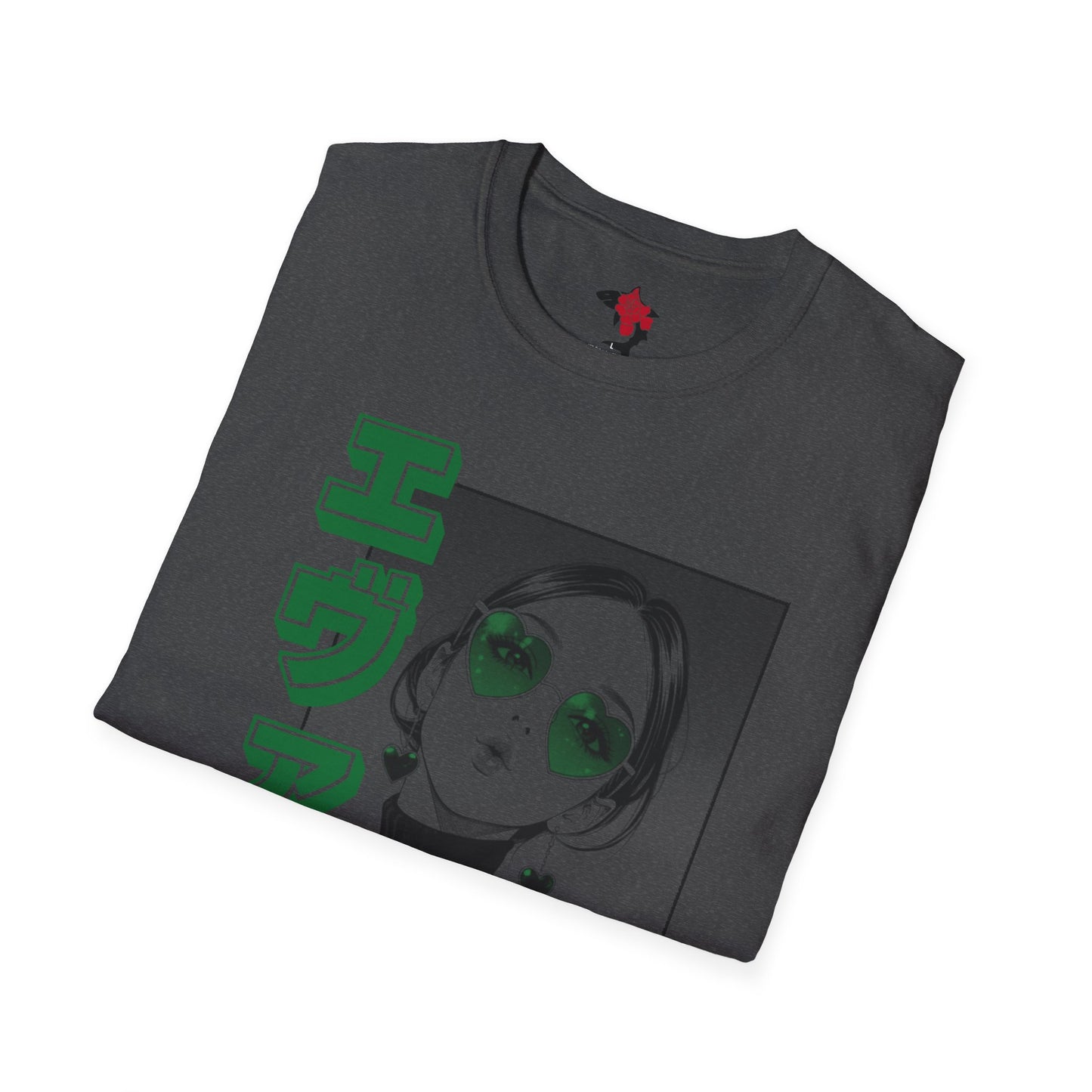Saku Same - Eva - Anime Girl Graphic Tee with Japanese Text — 'Eva' Retro Aesthetic T-Shirt