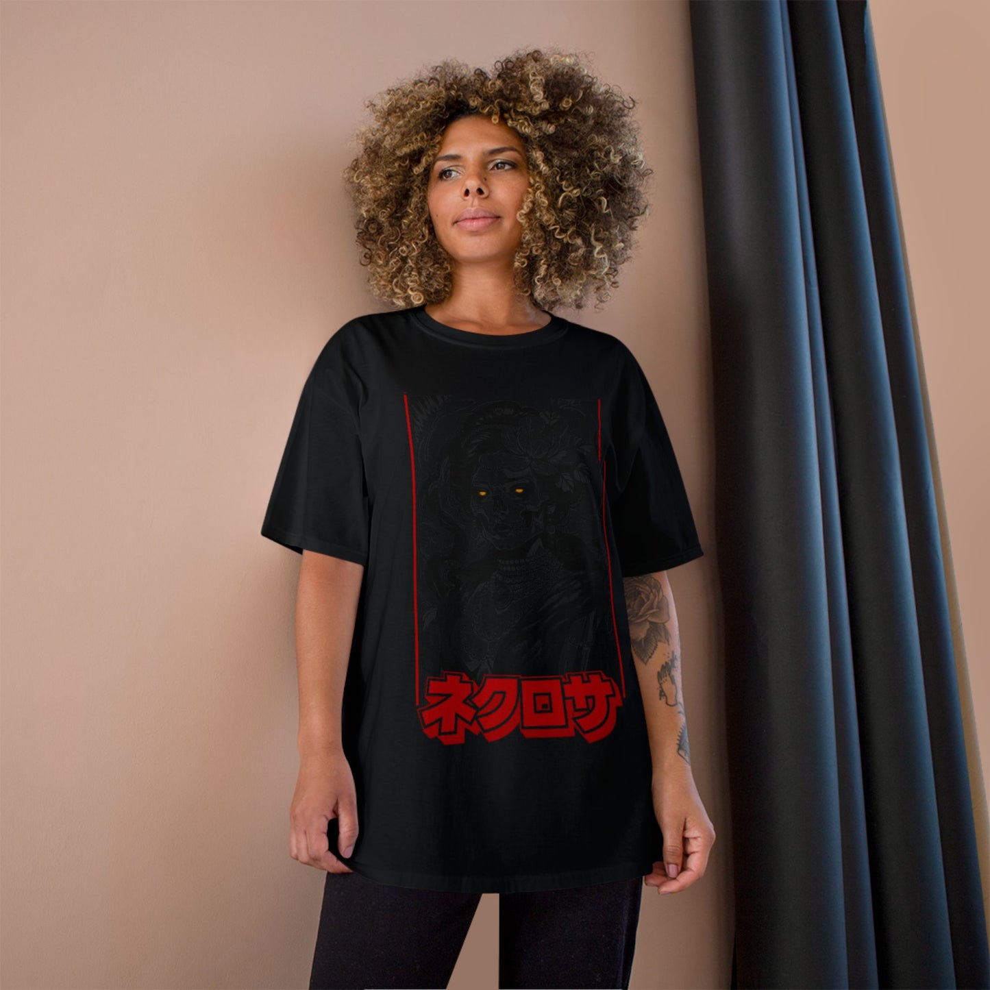 Saku Same Necrosa Japanese Gothic Graphic Tee