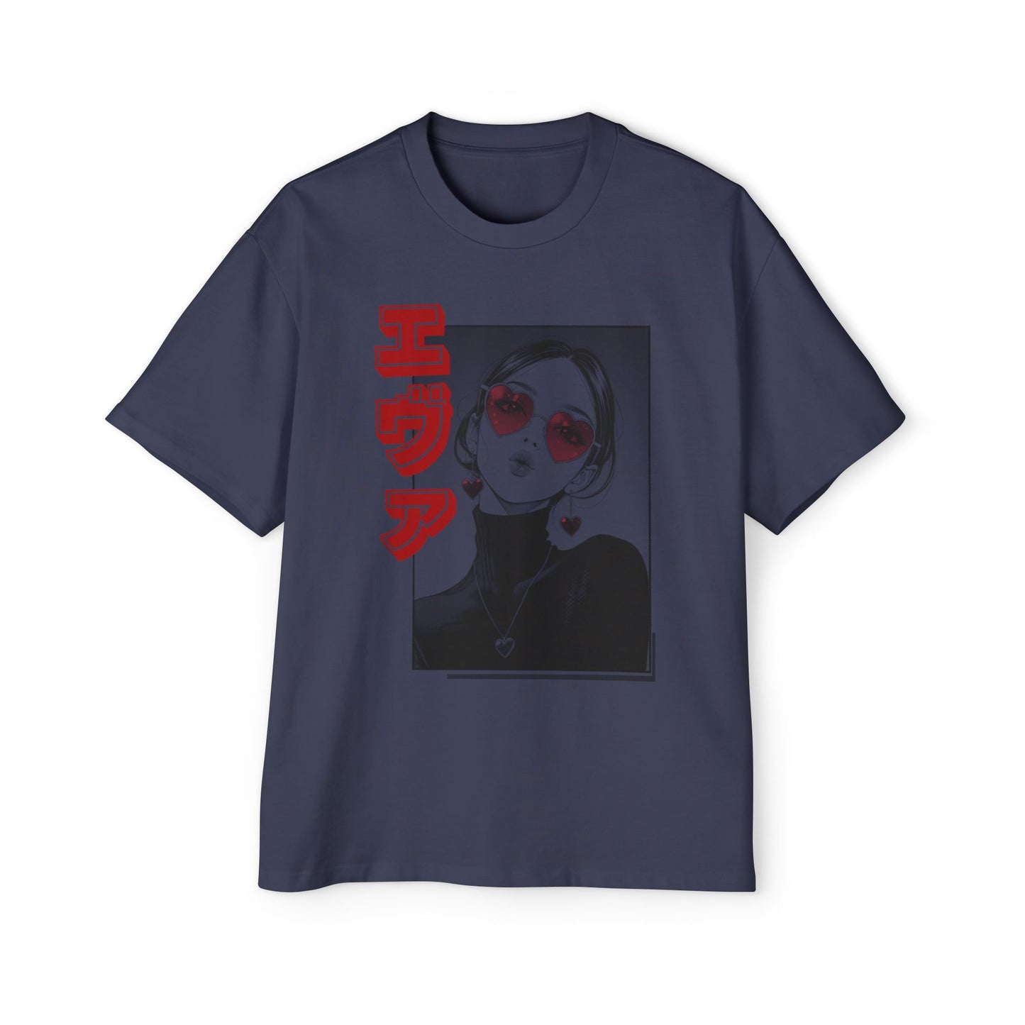 Saku Same "EVA" Japanese Text Oversized T-Shirt