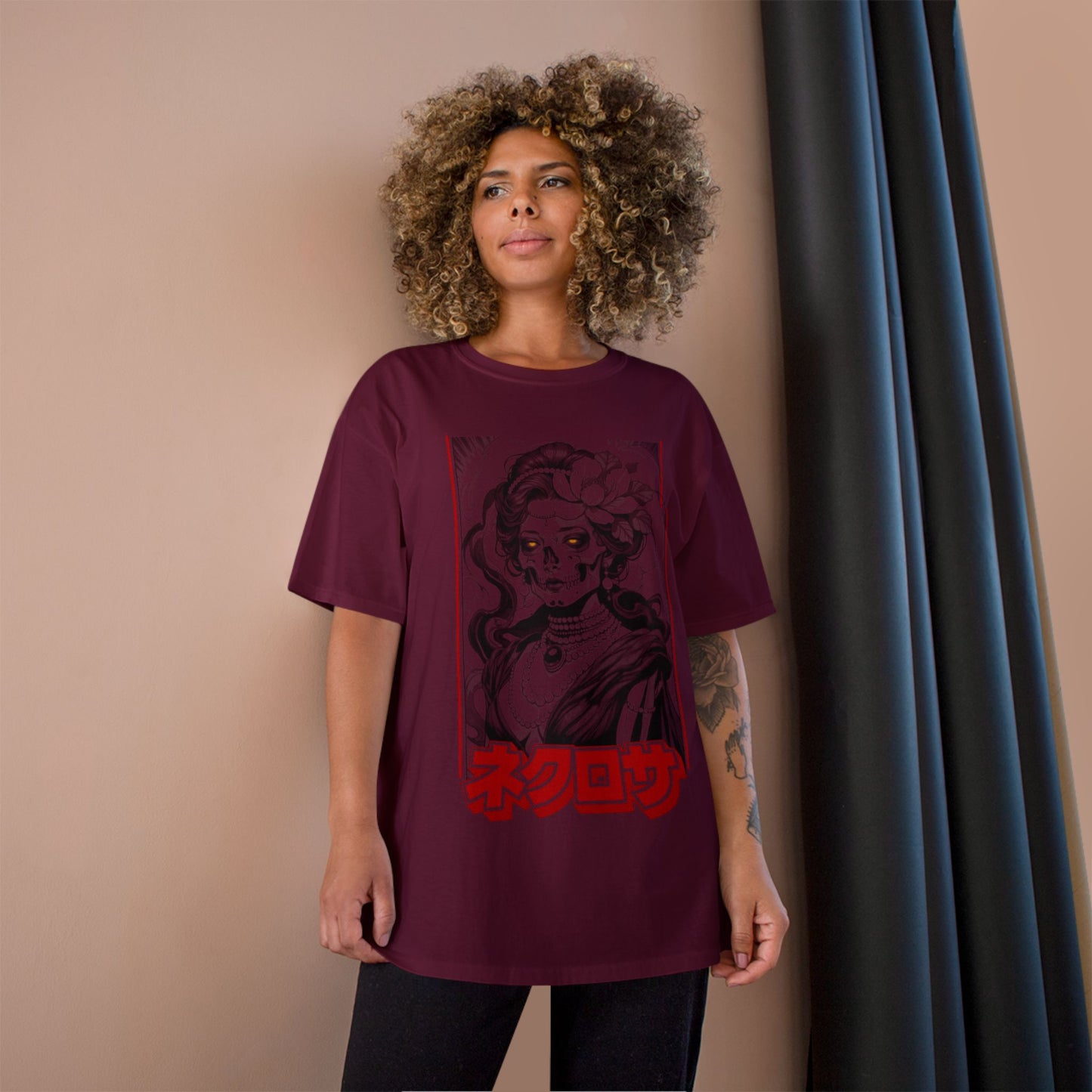 Saku Same Necrosa Japanese Gothic Graphic Tee