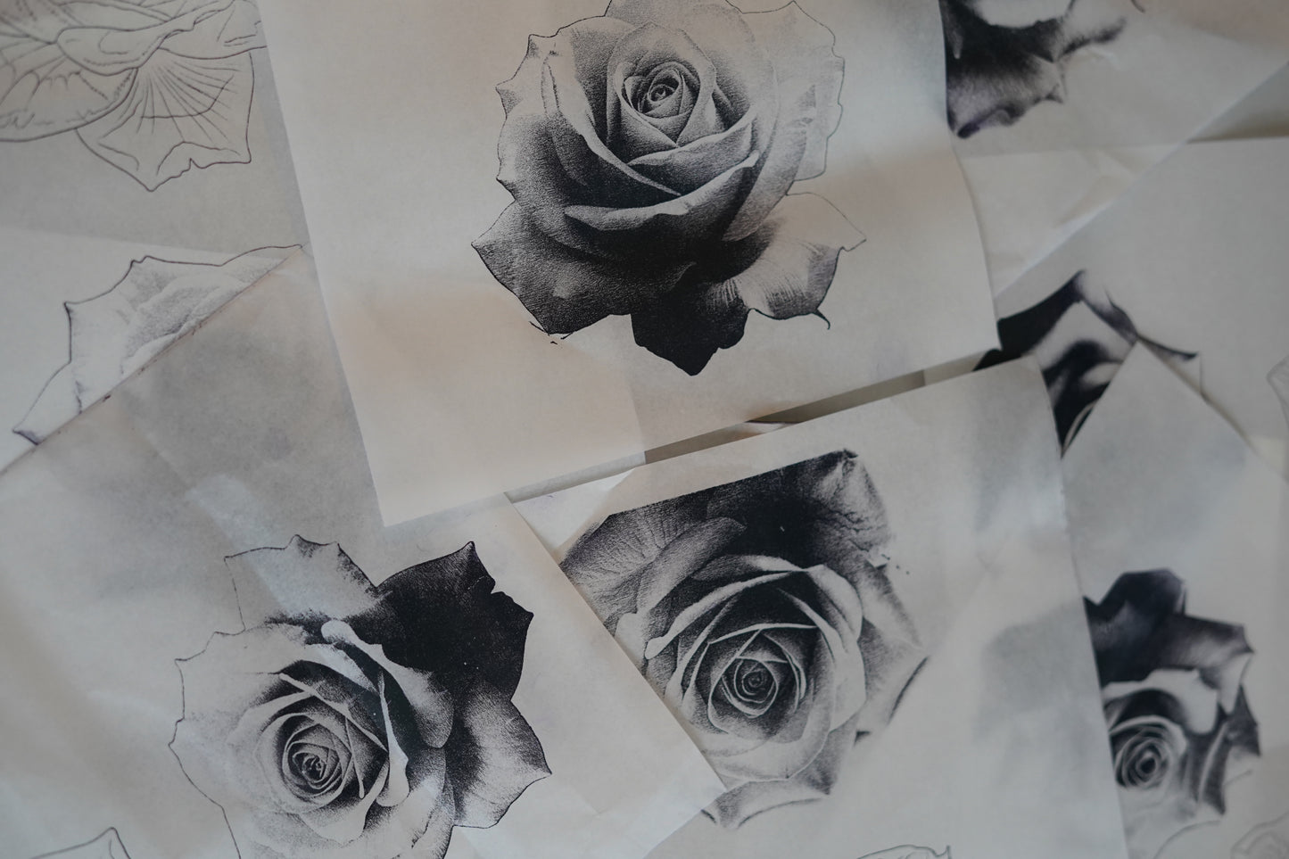 Pre-Made Tattoo Stencil Pack (Set of 10) – Lining, Shading and Colour Designs