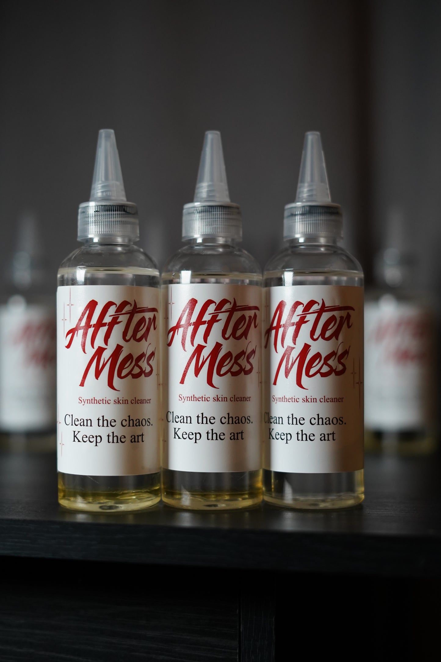 3 Bottles of AffterMess Fake Skin Cleaner